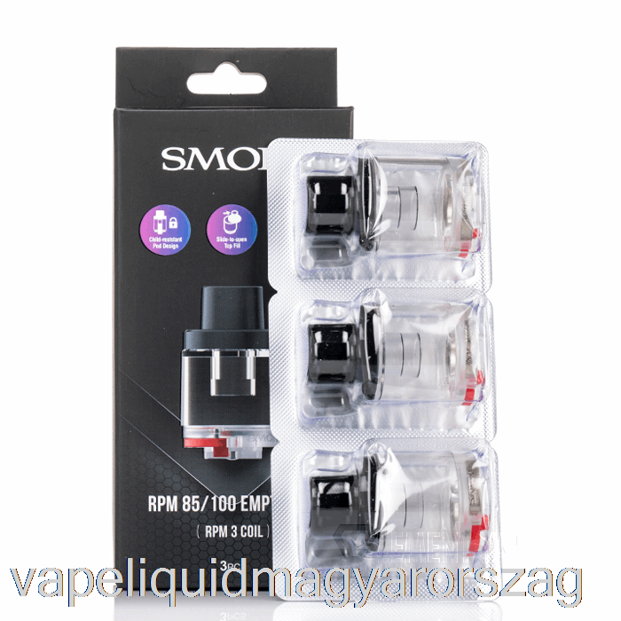 Füst Ford./perc 85/100 Cseretok Rpm 3 Tekercs Hüvely Vape Toll